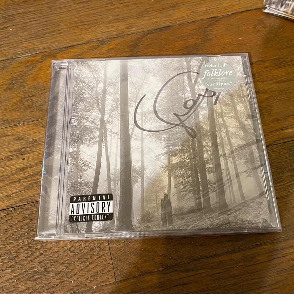 SIGNED Folklore CD by Taylor Swift